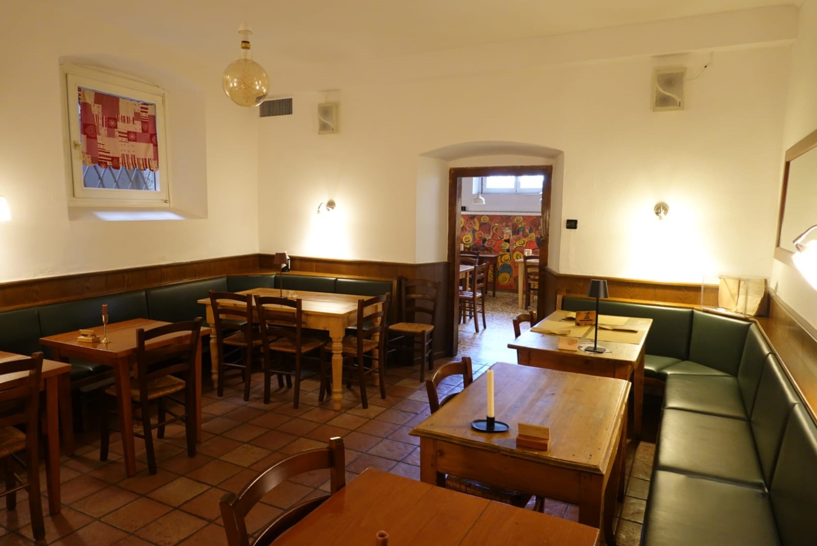 La sala della trattoria